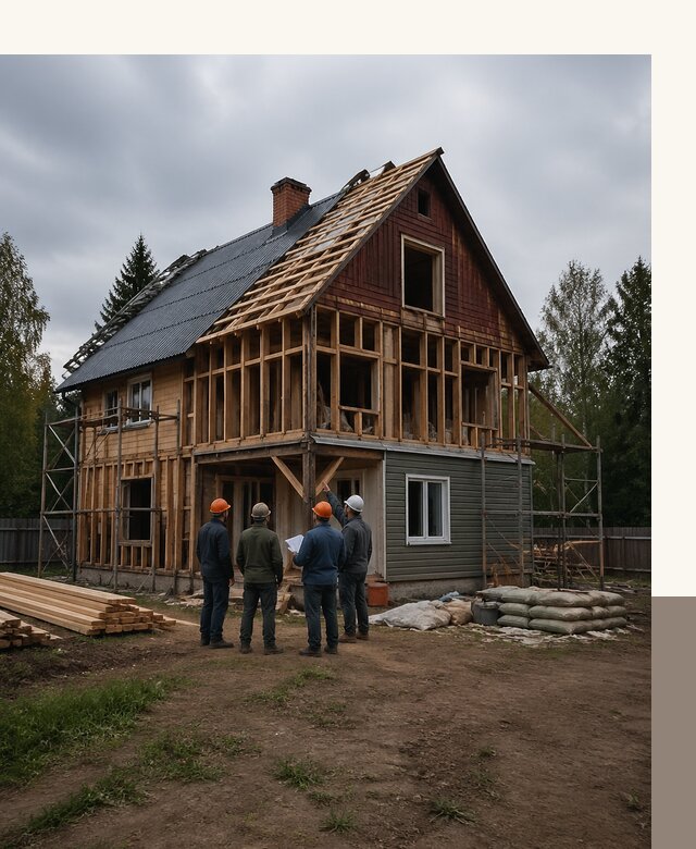 Реконструкция дачного дома в Орске под ключ с проектом