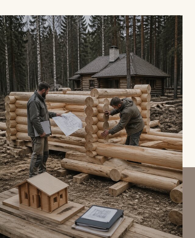Проектирование и строительство домов из бревна в Орске